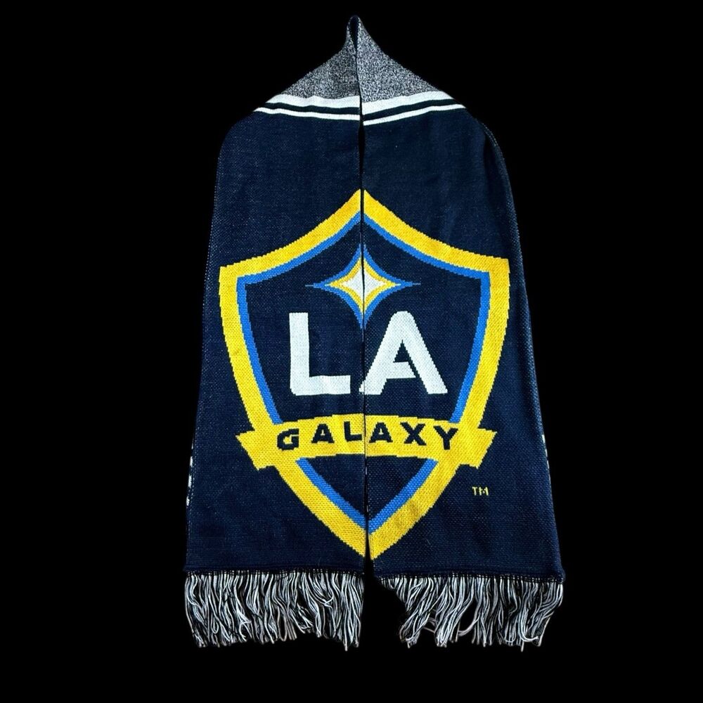 LA Galaxy MLS Adidas Scarf Navy Gold White Soccer Football‎